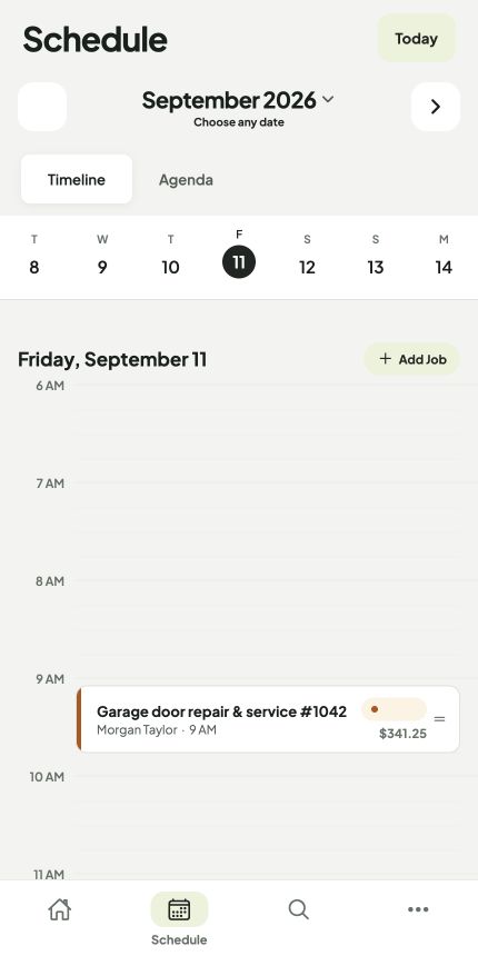 Current OperatorFlo schedule